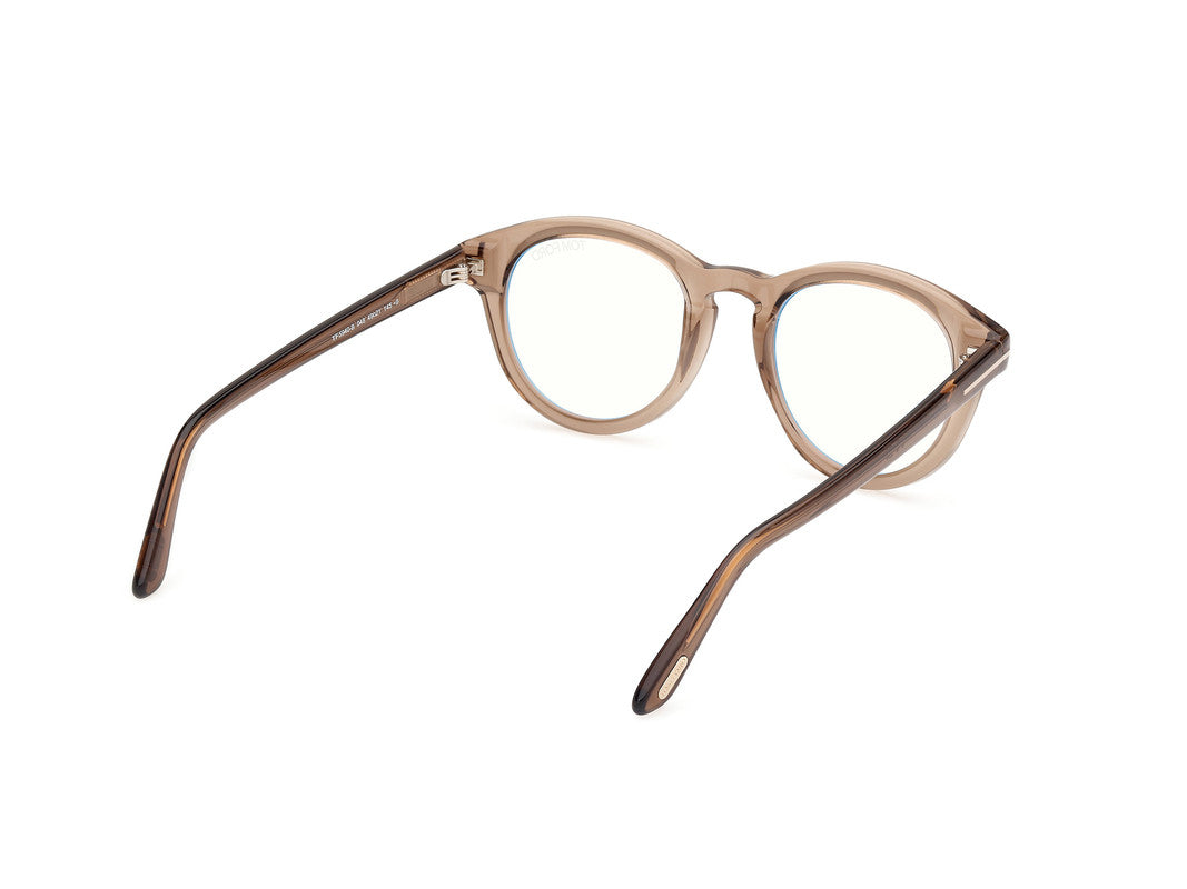 Shiny Dark Brown Male Glasses Tom Ford 889214488589