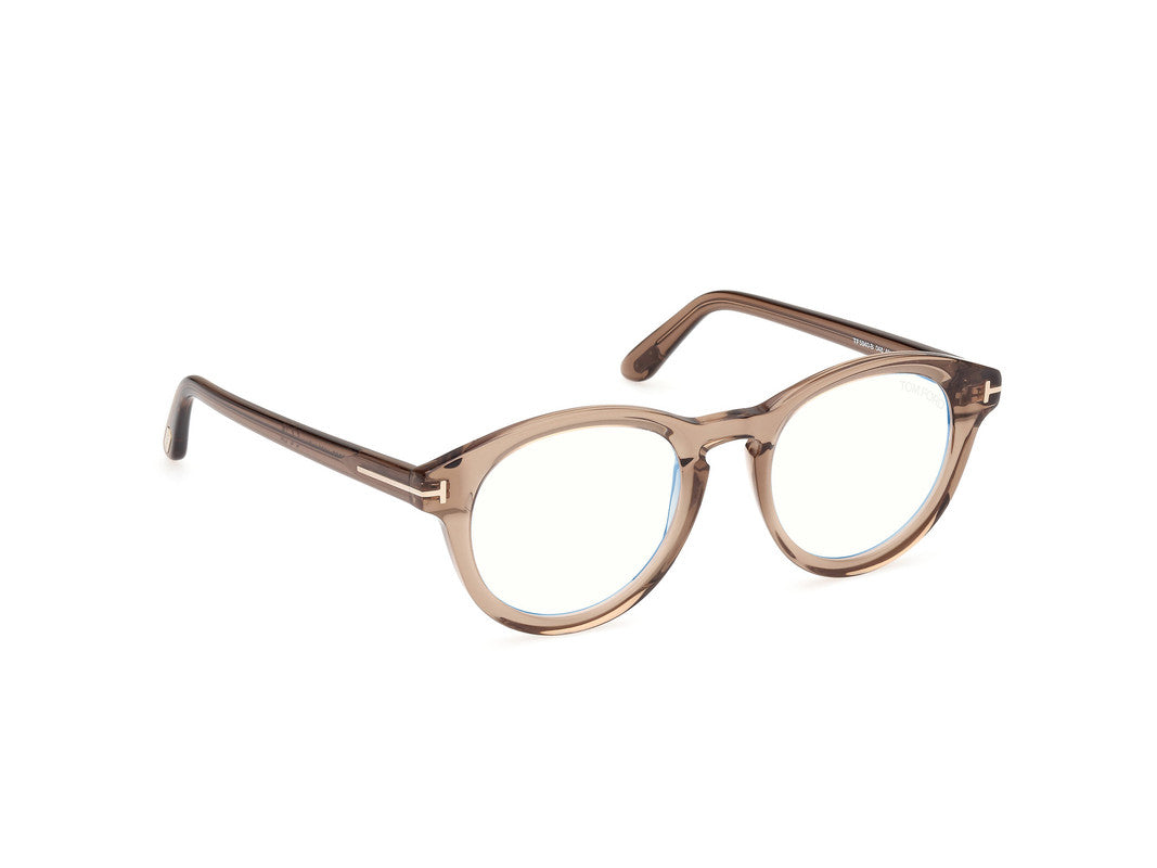 Shiny Dark Brown Male Glasses Tom Ford 889214488589