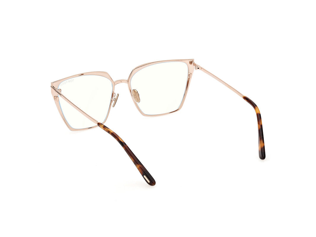 Shiny Rose Gold Female Glasses Tom Ford 889214488749