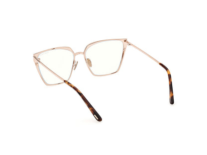 Shiny Rose Gold Female Glasses Tom Ford 889214488749