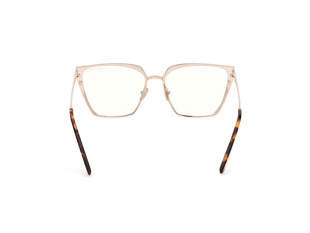 Shiny Rose Gold Female Glasses Tom Ford 889214488749