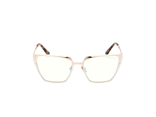 Shiny Rose Gold Female Glasses Tom Ford 889214488749