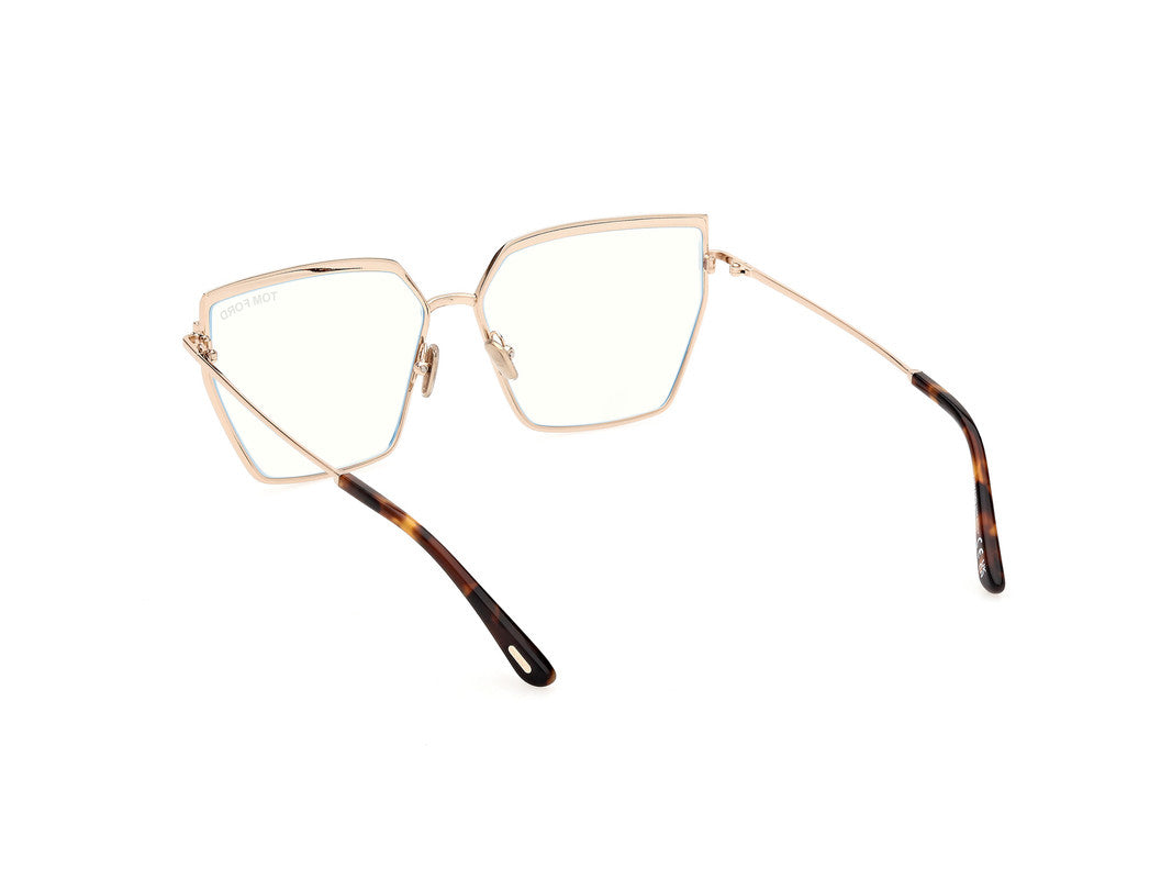 Shiny Rose Gold Female Glasses Tom Ford 889214488763