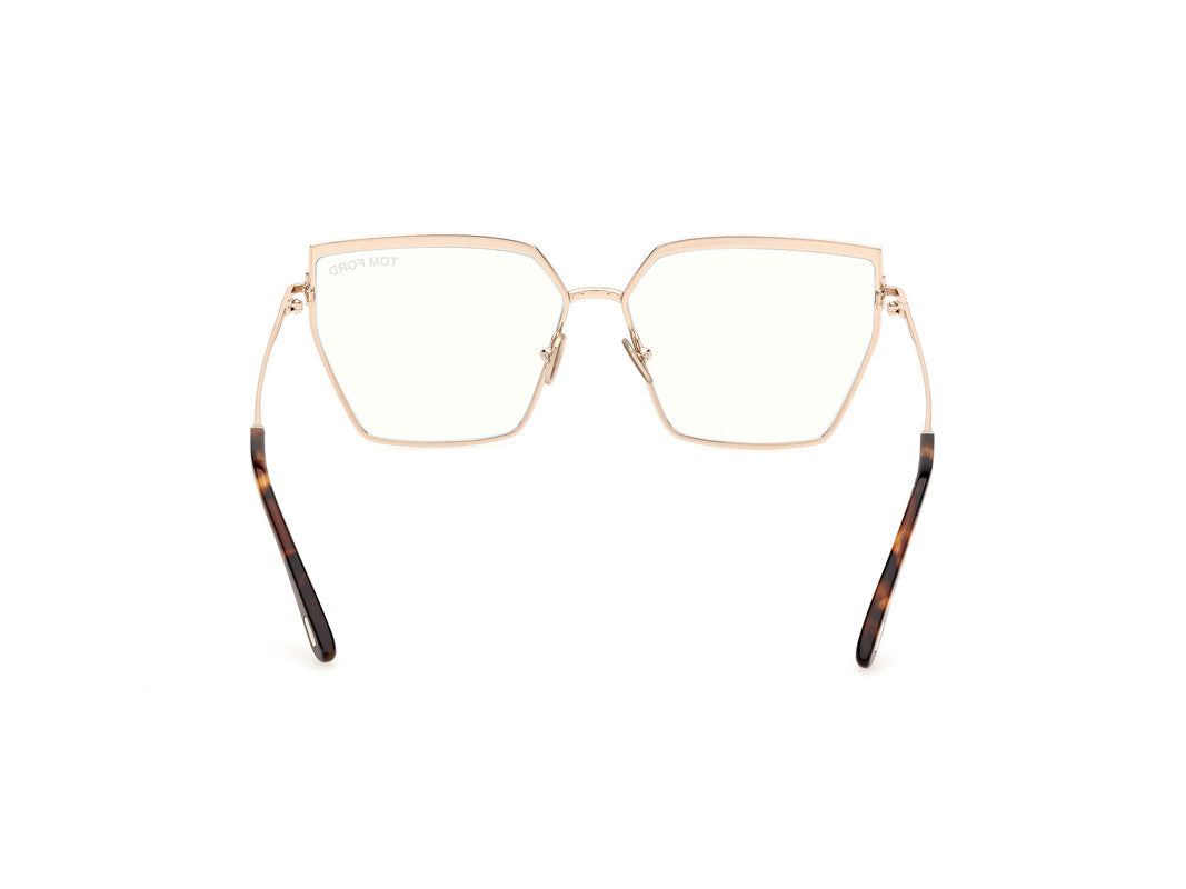 Shiny Rose Gold Female Glasses Tom Ford 889214488763