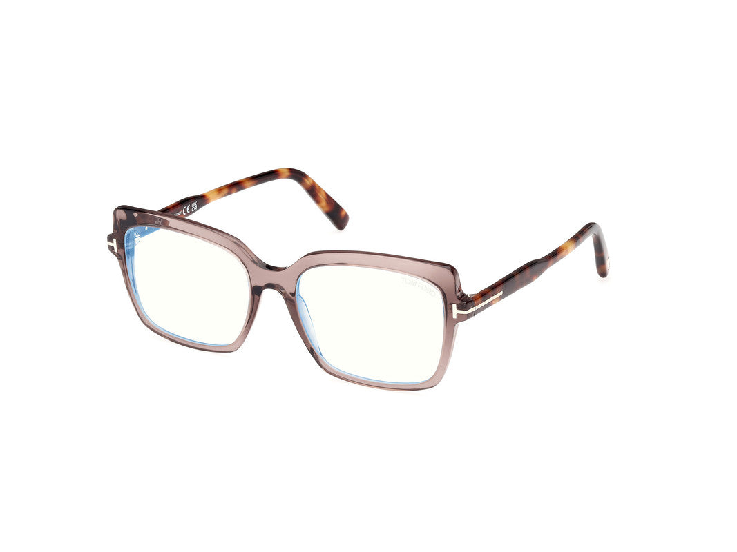 Shiny Dark Brown Female Glasses Tom Ford 889214488787