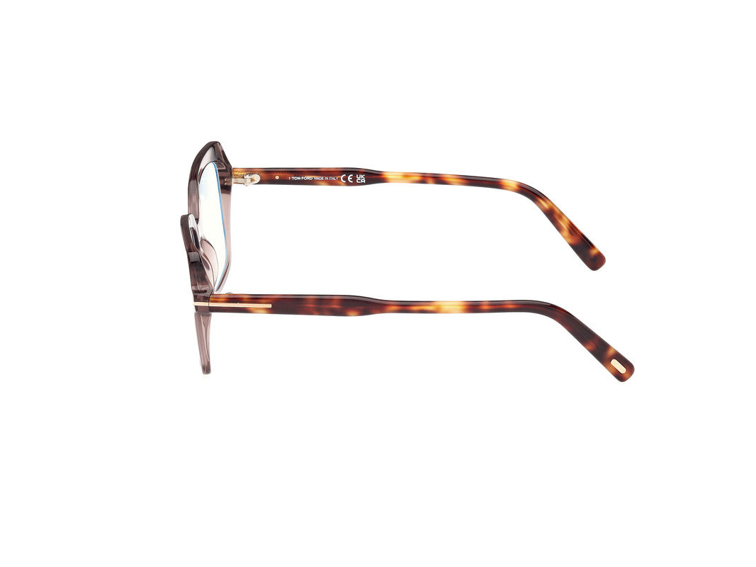 Shiny Dark Brown Female Glasses Tom Ford 889214488787