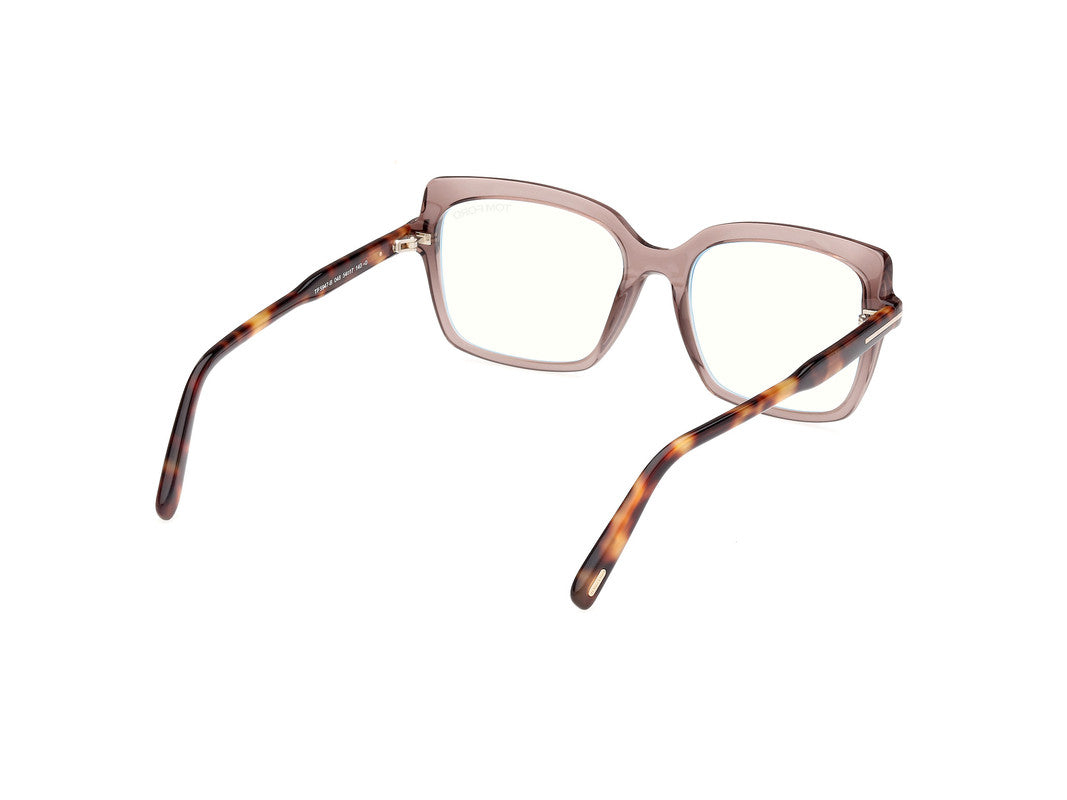 Shiny Dark Brown Female Glasses Tom Ford 889214488787