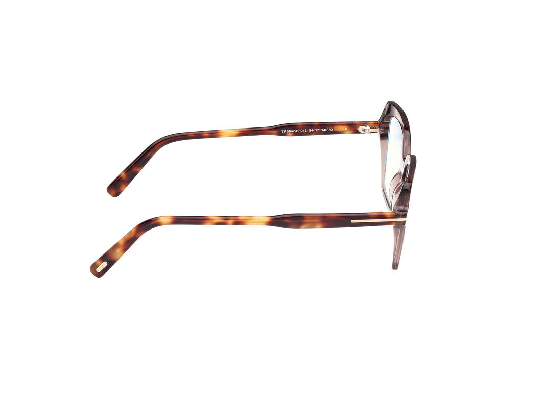 Shiny Dark Brown Female Glasses Tom Ford 889214488787