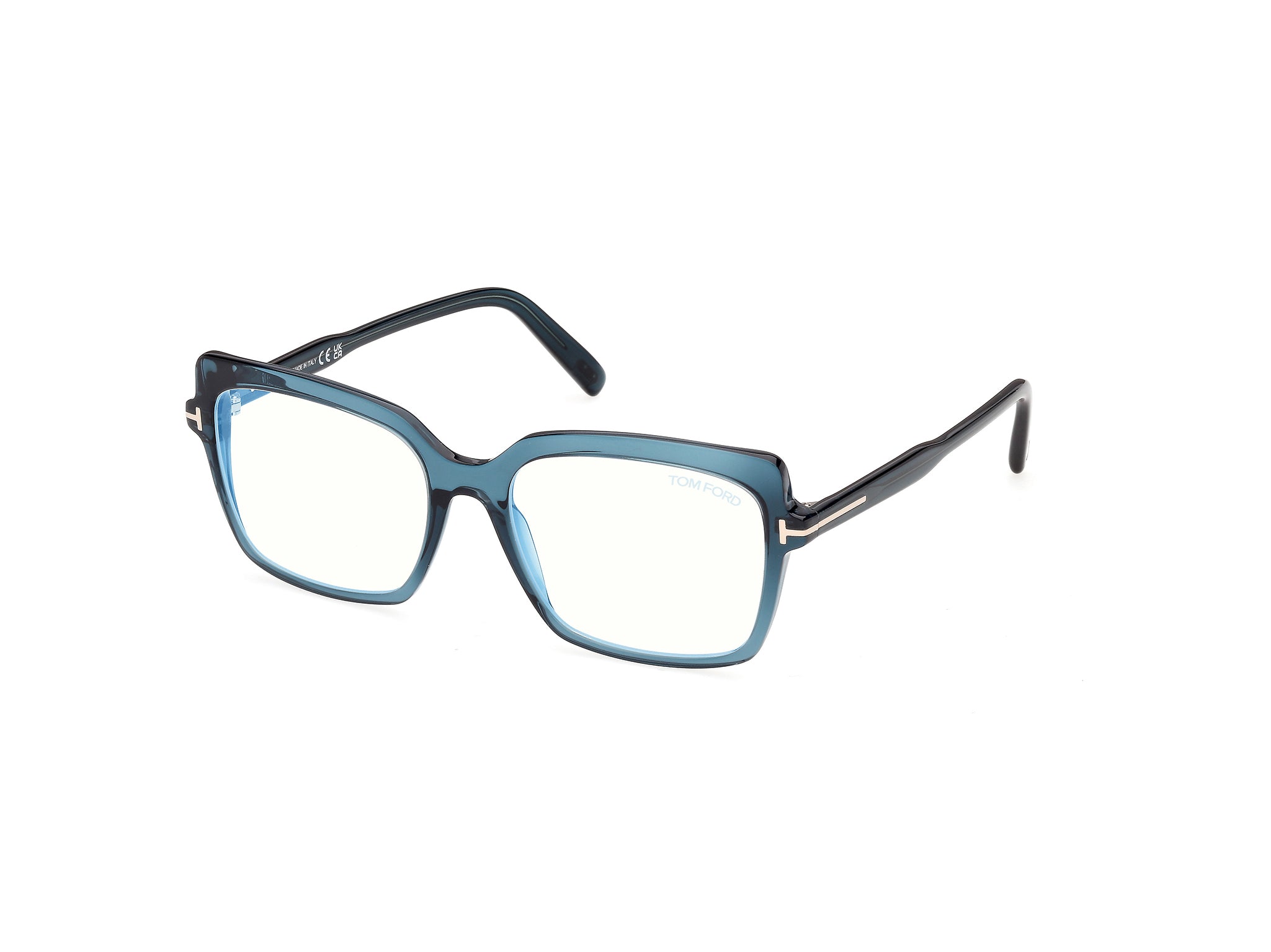 Shiny Blue Female Eyeglasses Tom Ford 889214683915