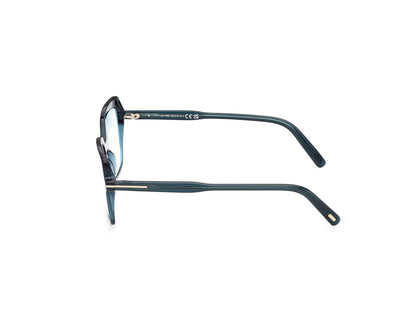 Shiny Blue Female Eyeglasses Tom Ford 889214683915
