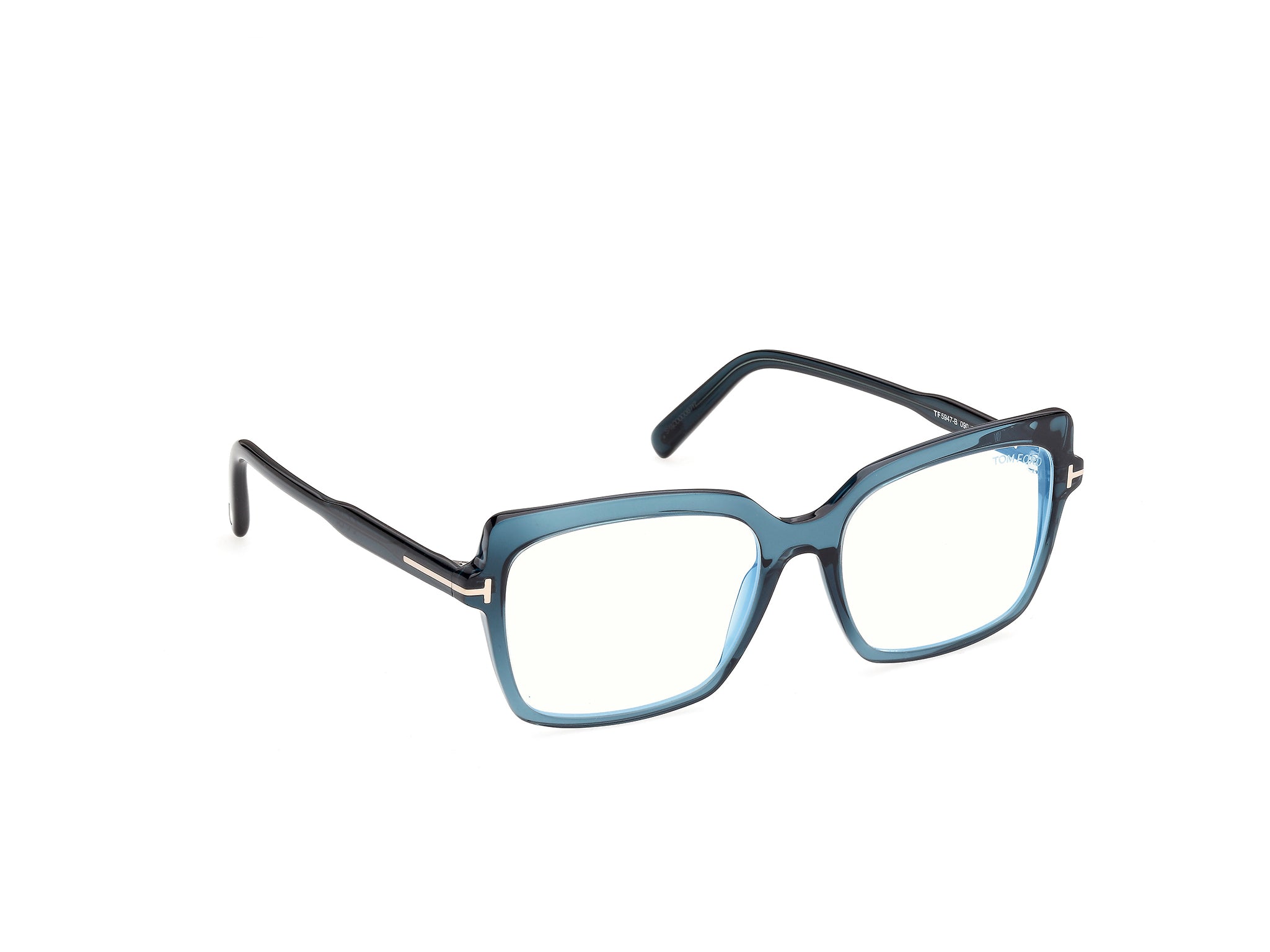 Shiny Blue Female Eyeglasses Tom Ford 889214683915