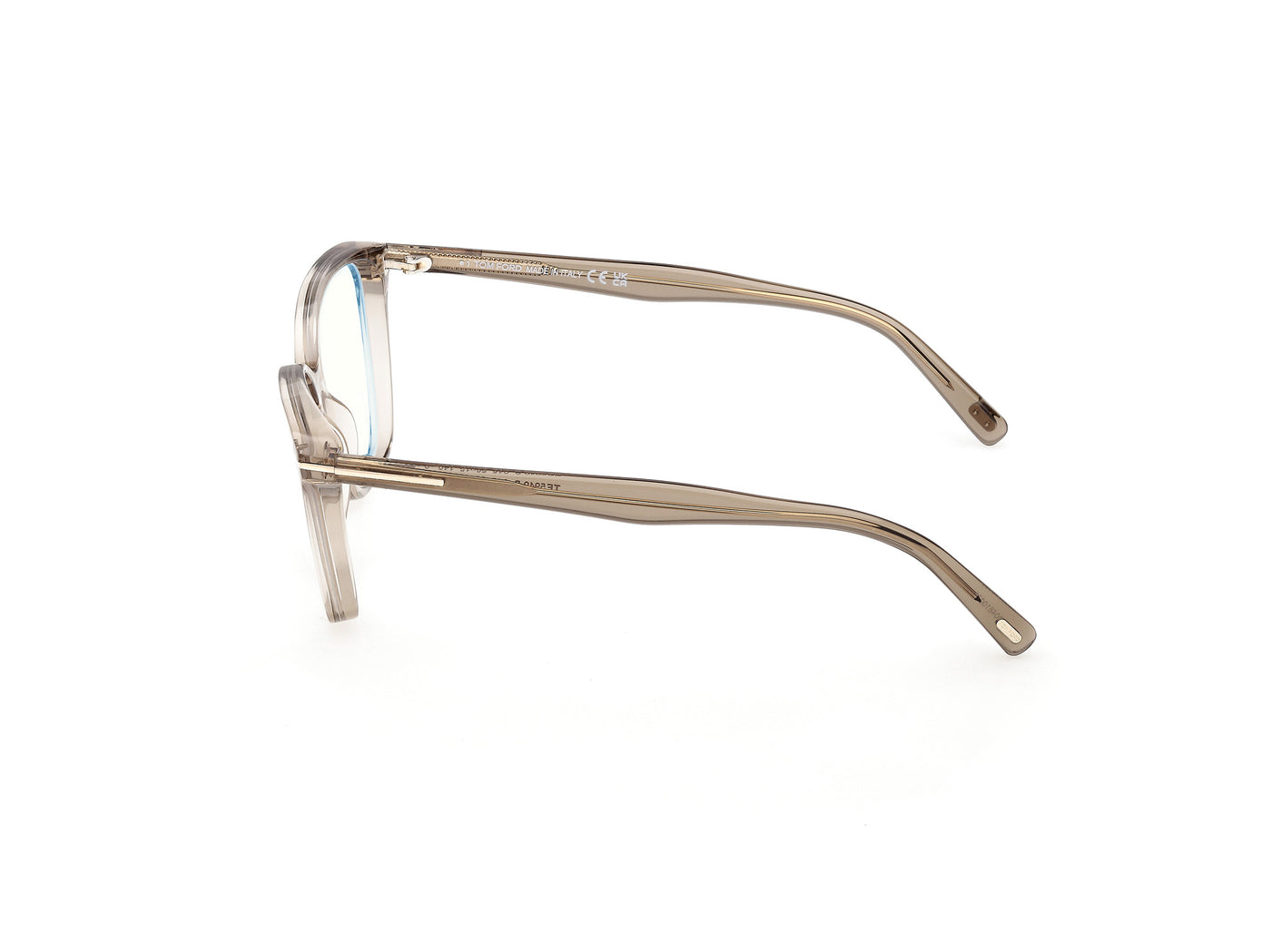 Shiny Light Brown Female Eyeglasses Tom Ford 889214637659