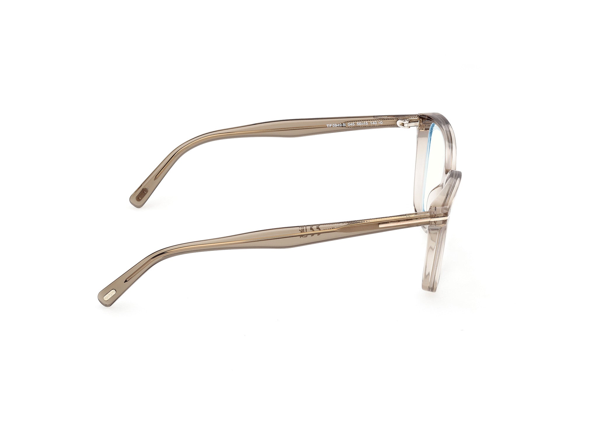 Shiny Light Brown Female Eyeglasses Tom Ford 889214637659