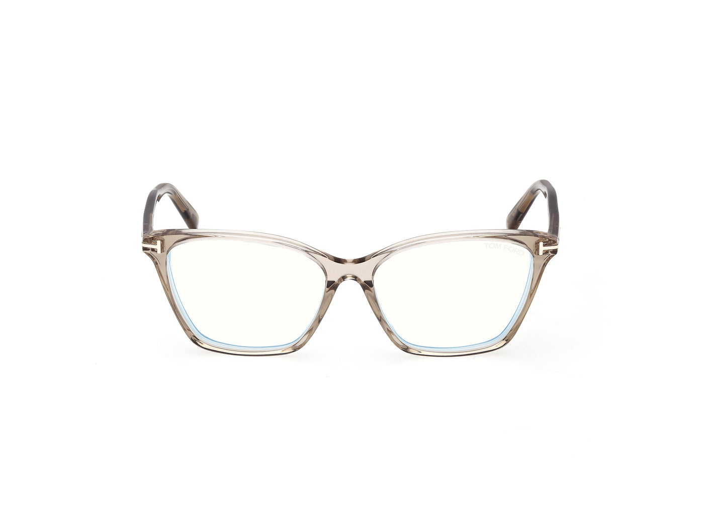 Shiny Light Brown Female Eyeglasses Tom Ford 889214637659