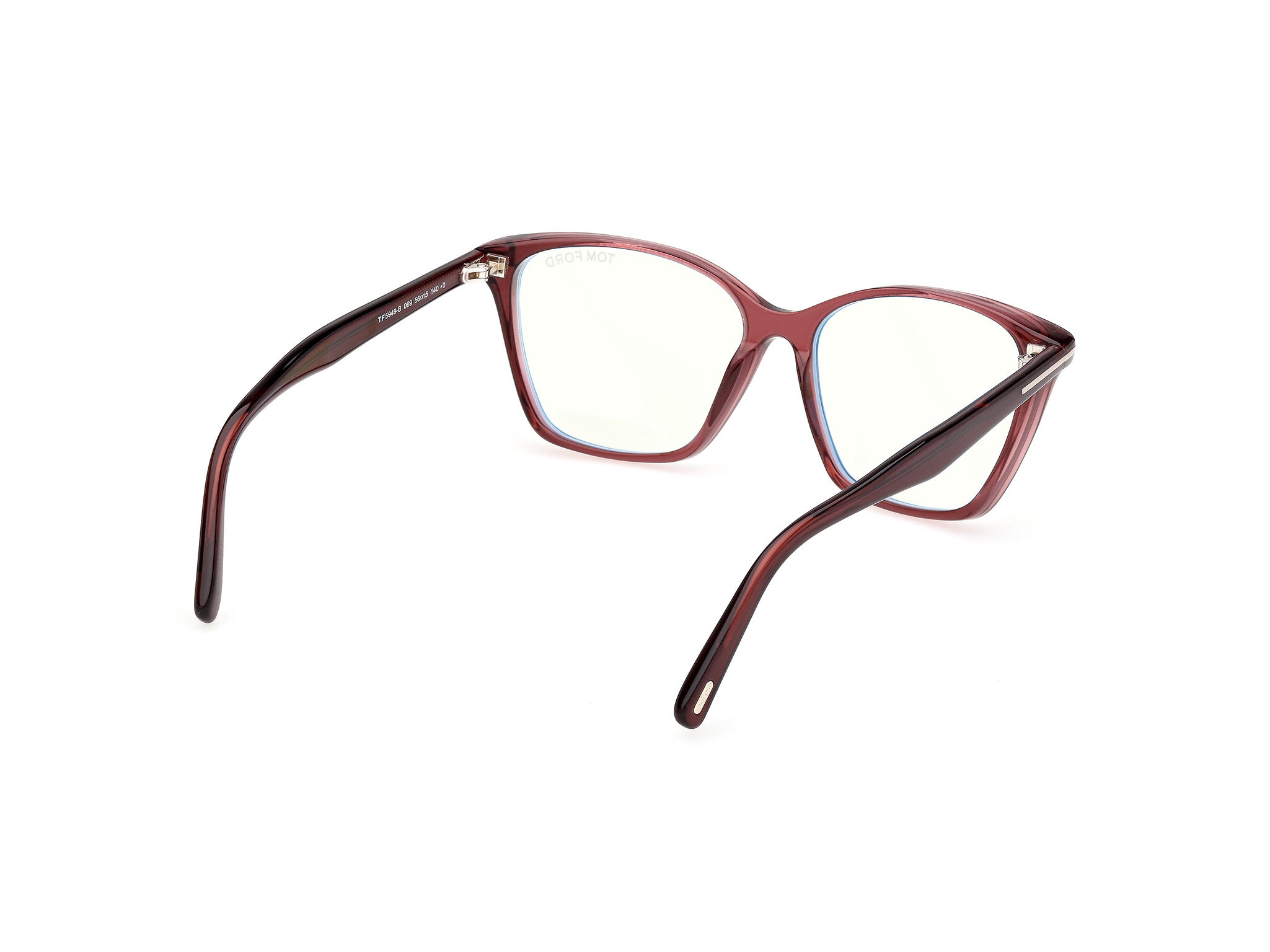 Shiny Bordeaux Female Eyeglasses Tom Ford 889214637666