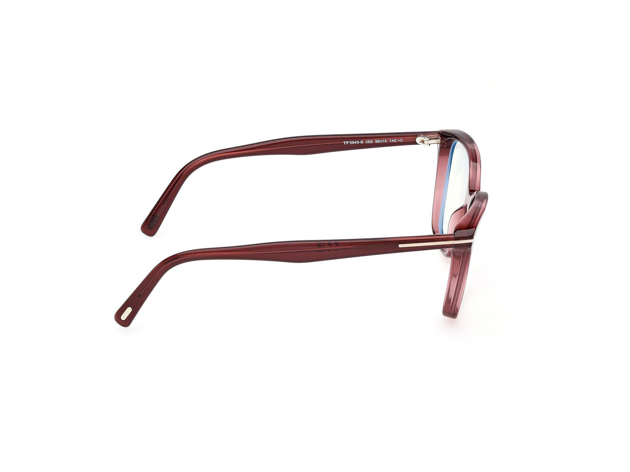Shiny Bordeaux Female Eyeglasses Tom Ford 889214637666