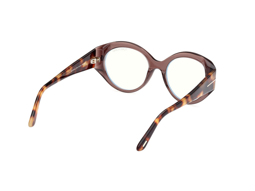 Shiny Dark Brown Female Glasses Tom Ford 889214488909