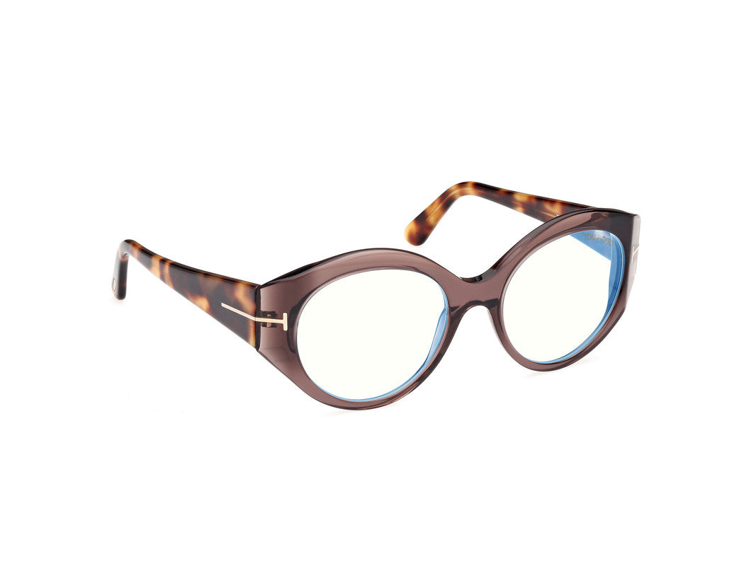 Shiny Dark Brown Female Glasses Tom Ford 889214488909