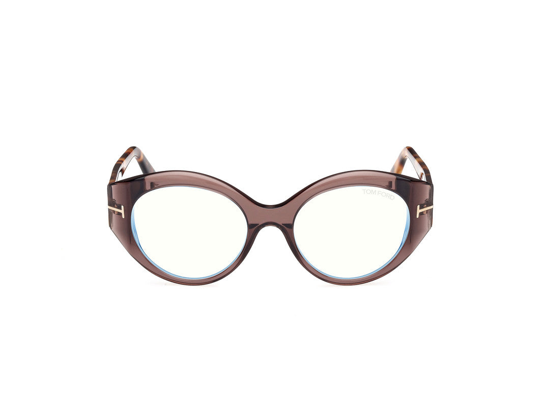 Shiny Dark Brown Female Glasses Tom Ford 889214488909