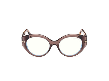 Shiny Dark Brown Female Glasses Tom Ford 889214488909