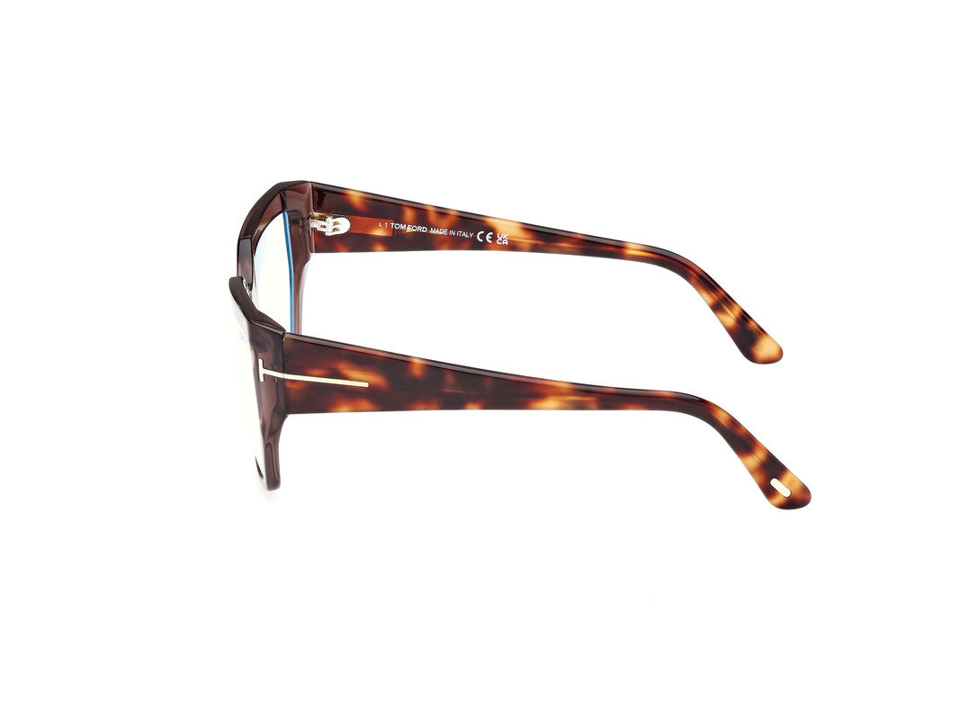 Shiny Dark Brown Female Glasses Tom Ford 889214488947