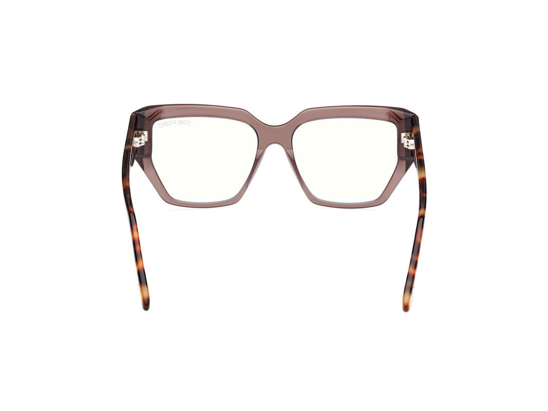 Shiny Dark Brown Female Glasses Tom Ford 889214488947