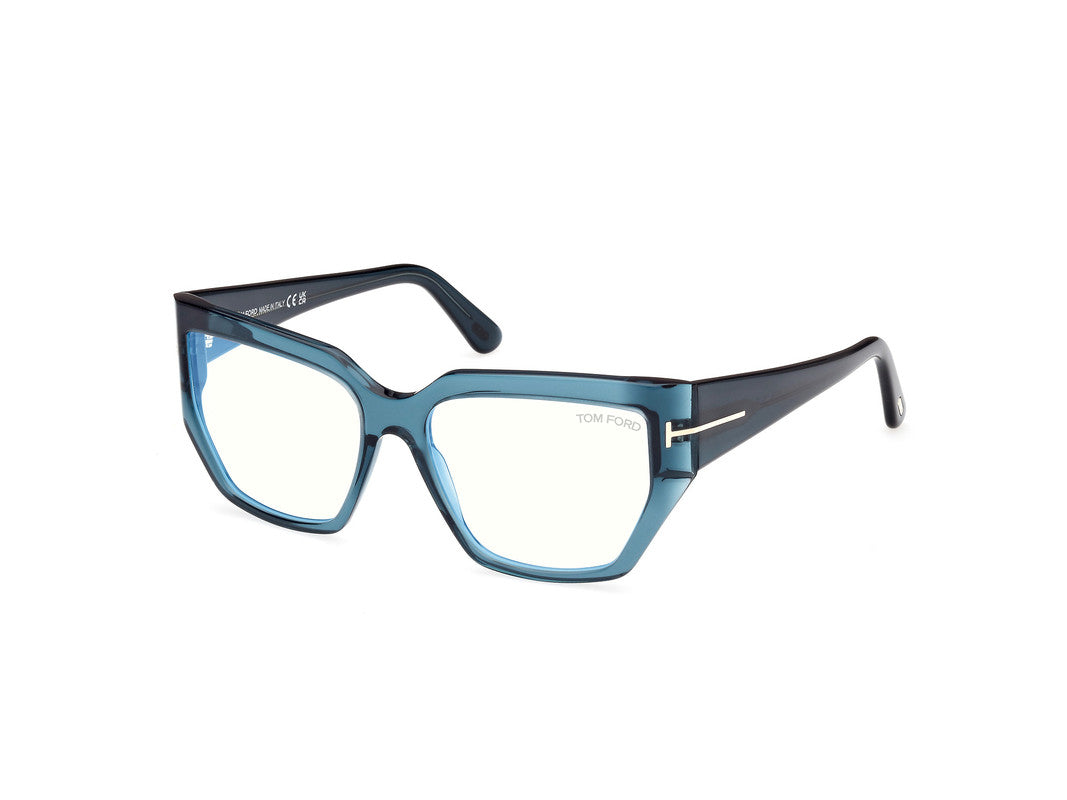 Shiny Blue Female Glasses Tom Ford 889214488961