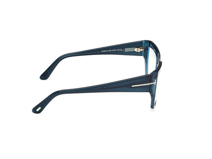 Shiny Blue Female Glasses Tom Ford 889214488961