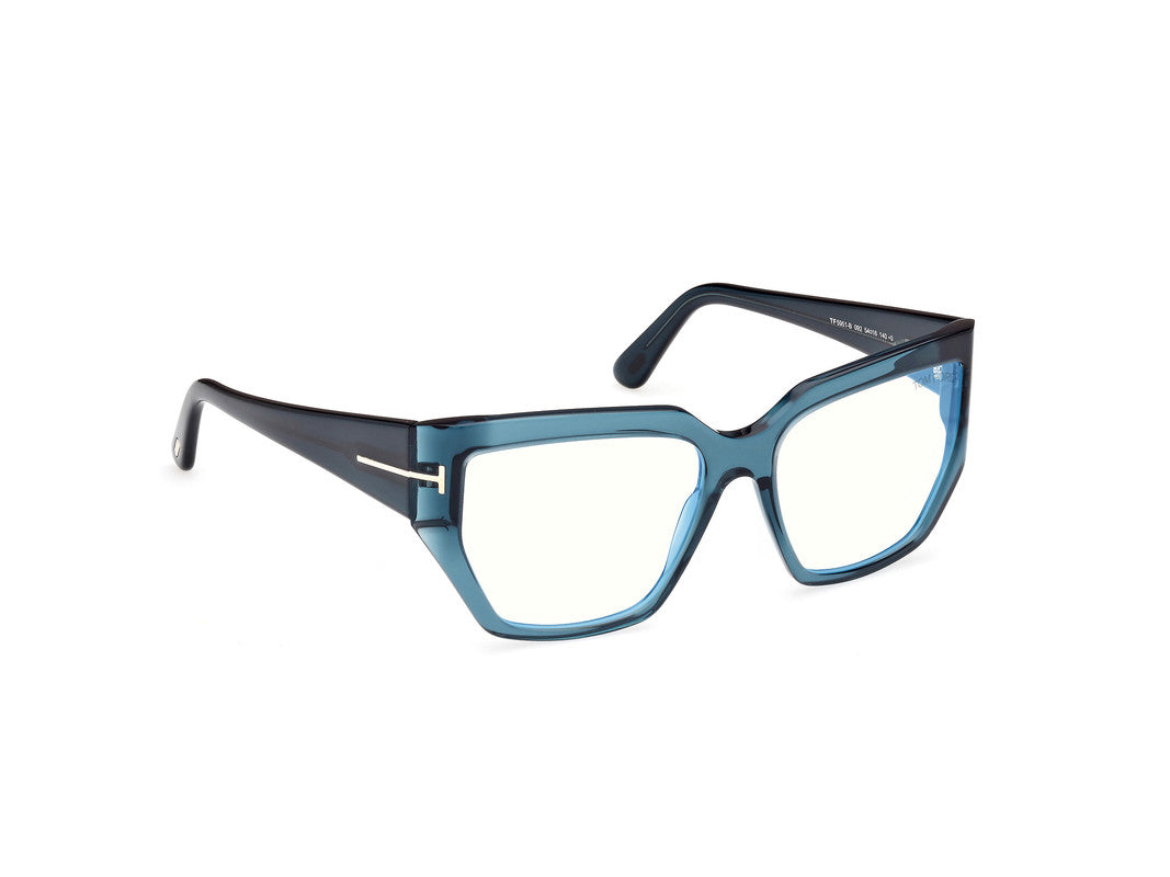 Shiny Blue Female Glasses Tom Ford 889214488961