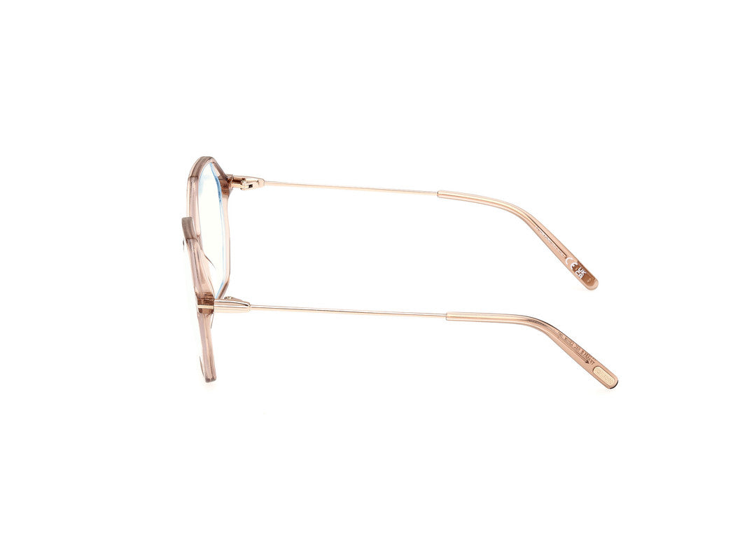 Shiny Light Brown Female Glasses Tom Ford 889214488985