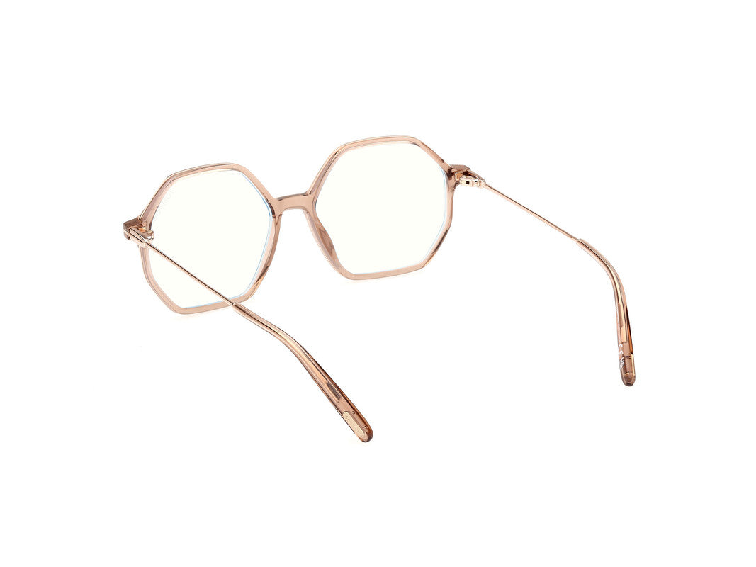 Shiny Light Brown Female Glasses Tom Ford 889214488985