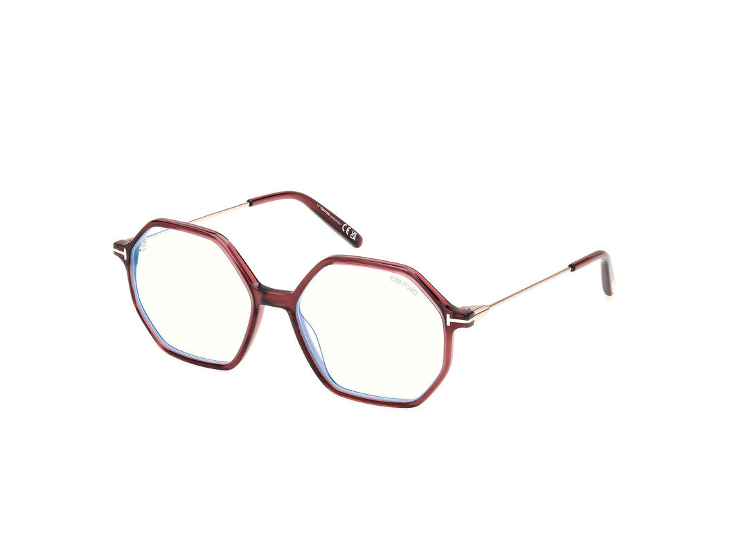 Shiny Bordeaux Female Glasses Tom Ford 889214489005