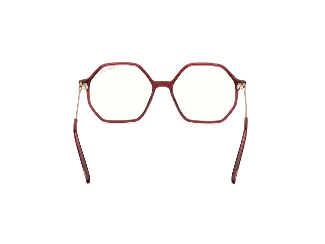 Shiny Bordeaux Female Glasses Tom Ford 889214489005