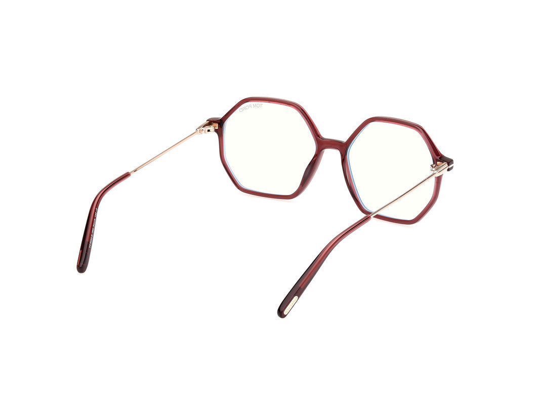 Shiny Bordeaux Female Glasses Tom Ford 889214489005