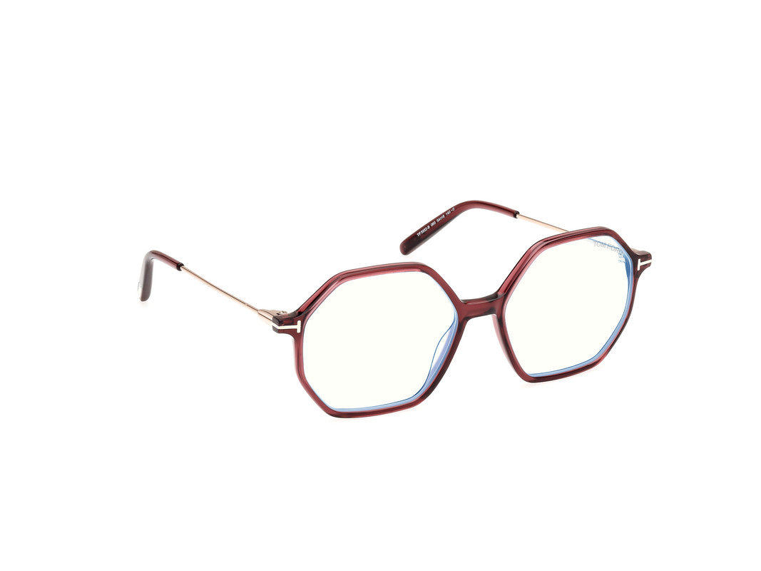 Shiny Bordeaux Female Glasses Tom Ford 889214489005