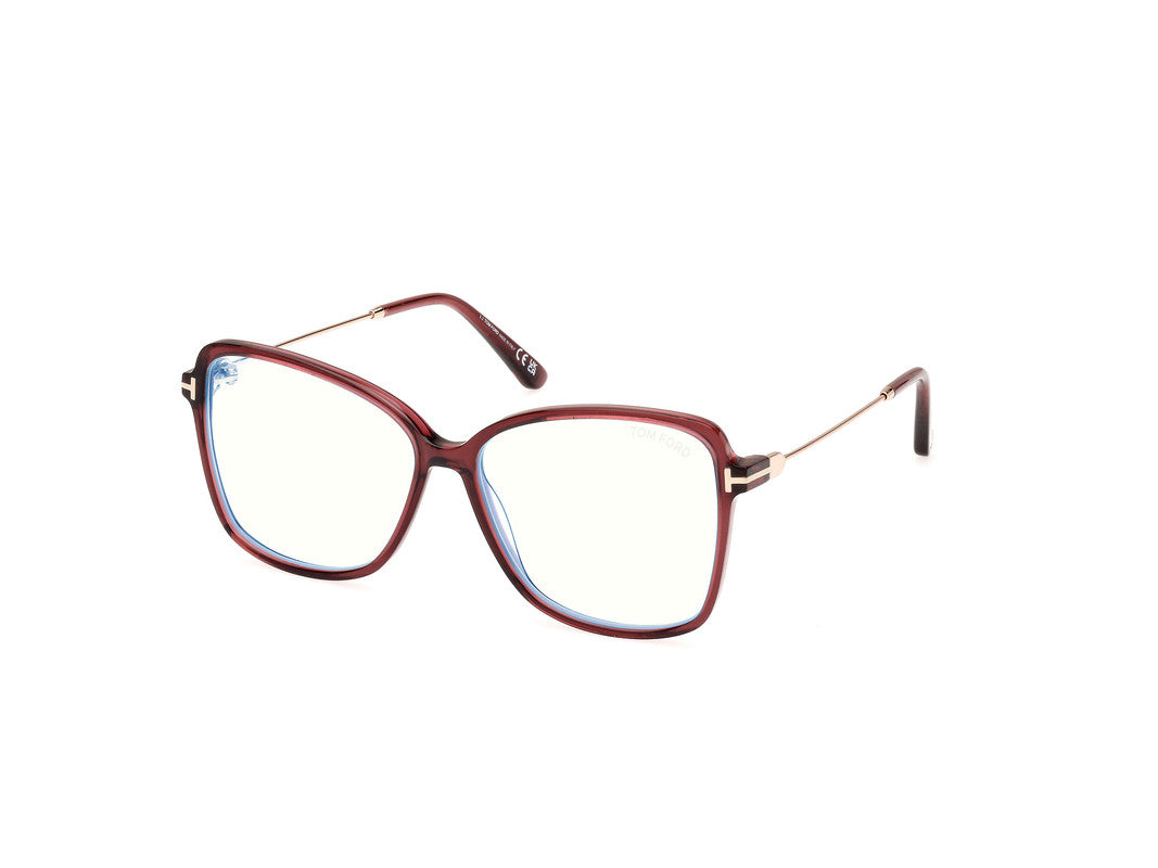 Shiny Bordeaux Female Glasses Tom Ford 889214489043