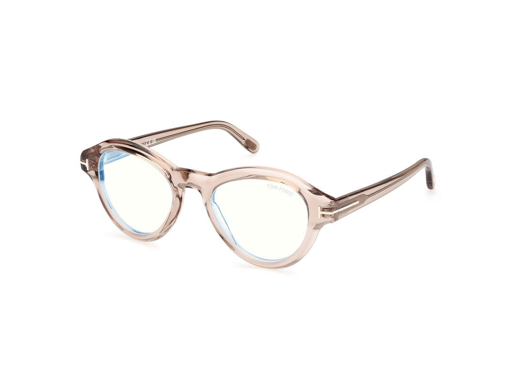 Shiny Light Brown Male Glasses Tom Ford 889214500663