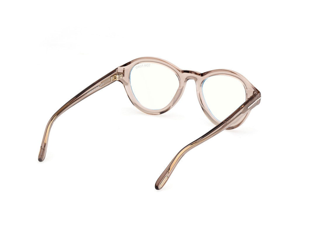 Shiny Light Brown Male Glasses Tom Ford 889214500663