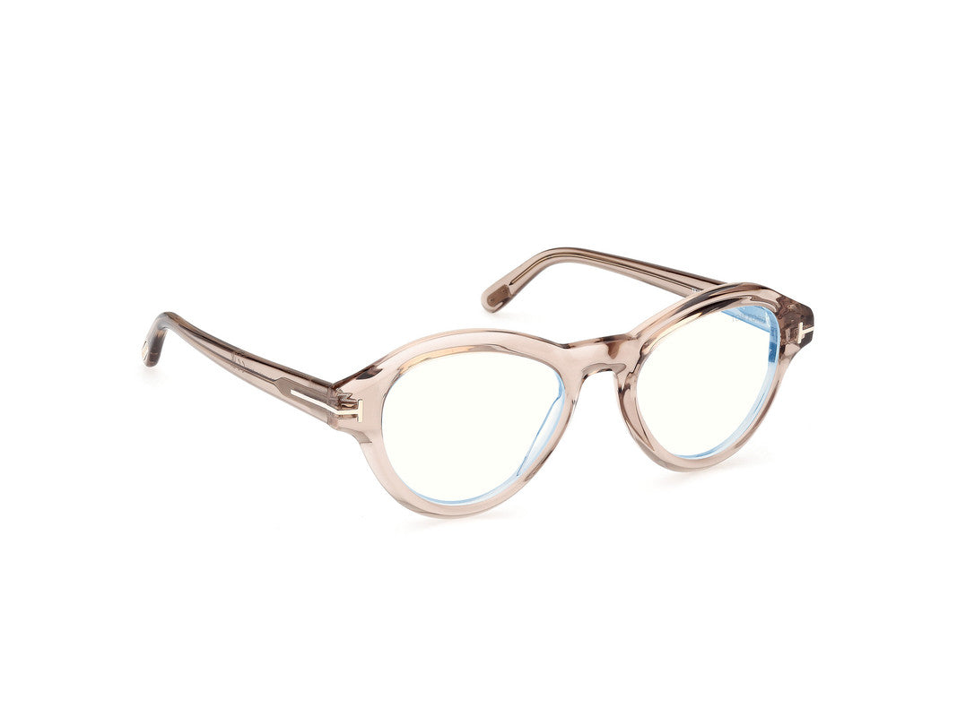 Shiny Light Brown Male Glasses Tom Ford 889214500663