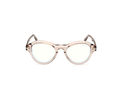 Shiny Light Brown Male Glasses Tom Ford 889214500632