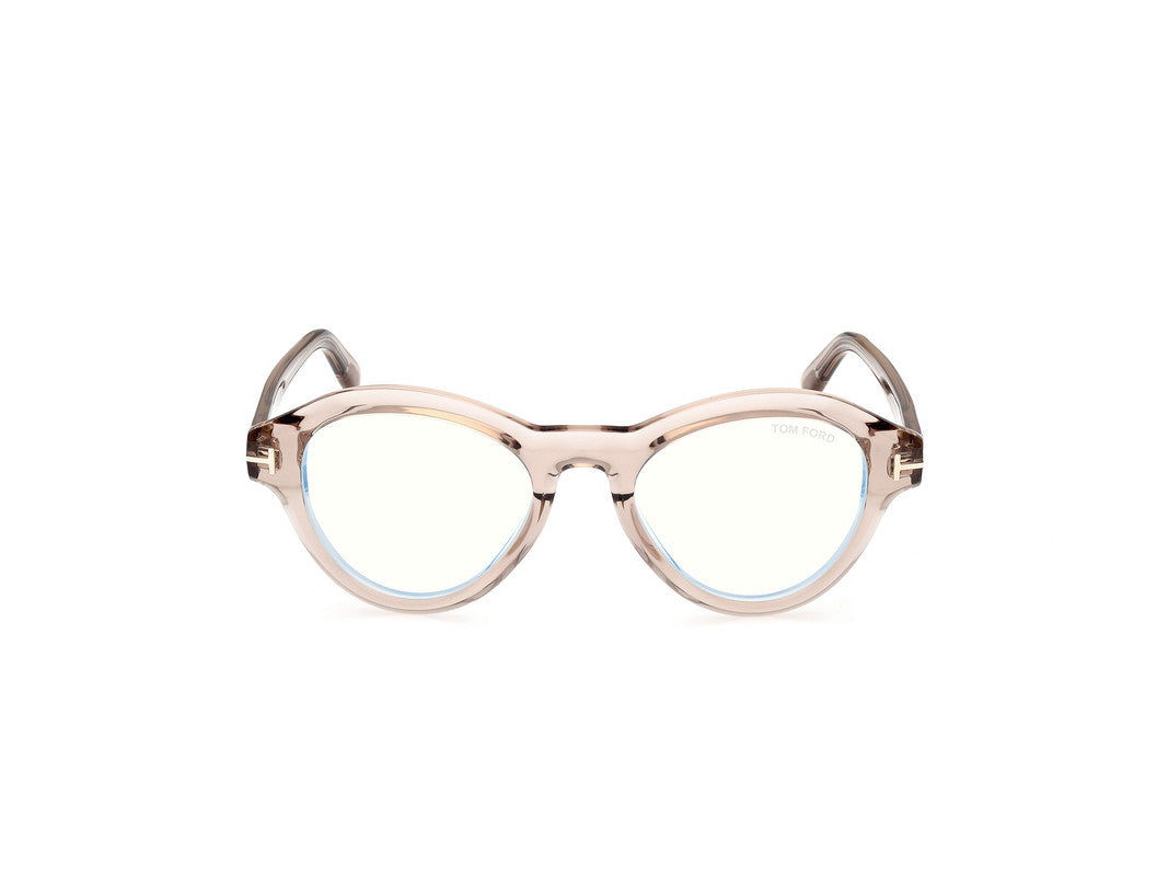 Shiny Light Brown Male Glasses Tom Ford 889214500632