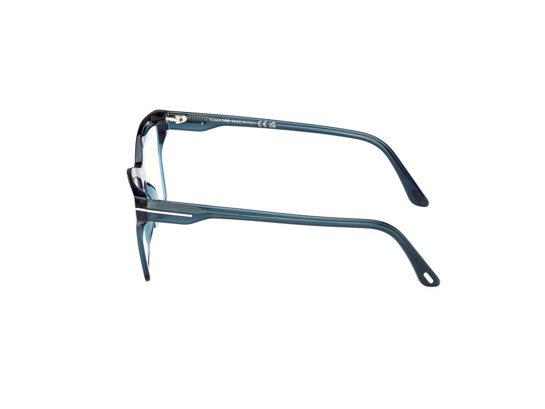 Shiny Blue Female Glasses Tom Ford 889214500717