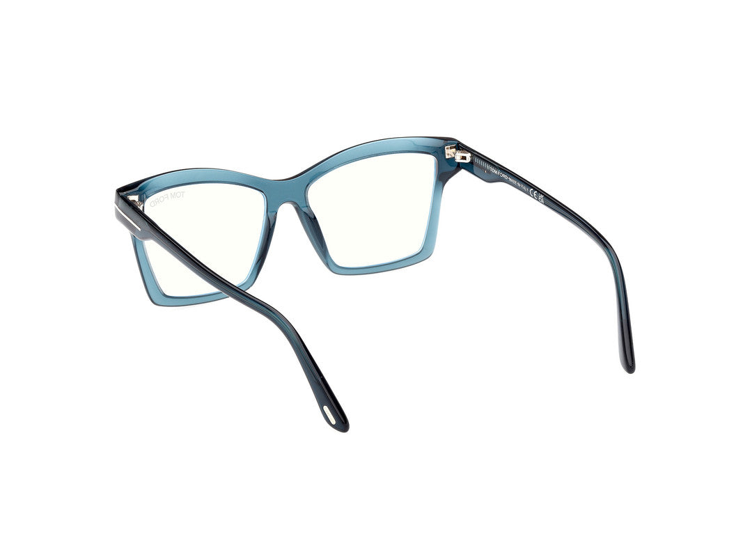 Shiny Blue Female Glasses Tom Ford 889214500717