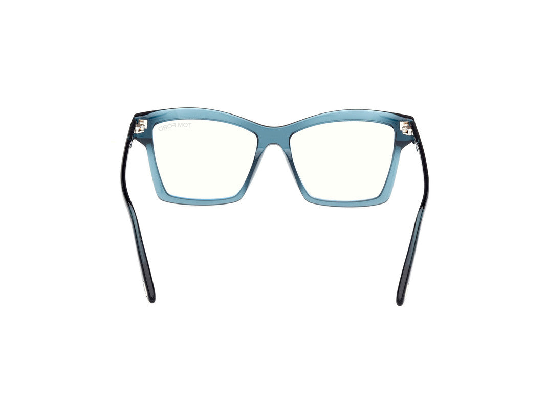 Shiny Blue Female Glasses Tom Ford 889214500717