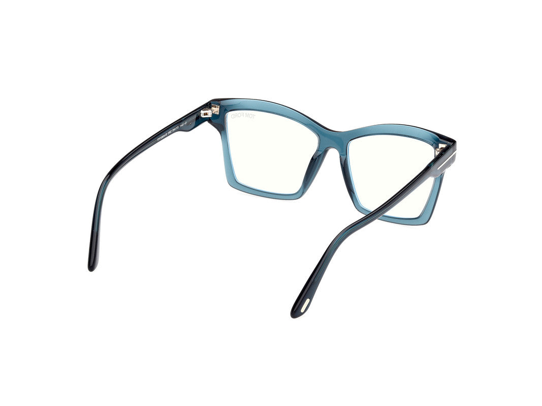 Shiny Blue Female Glasses Tom Ford 889214500717