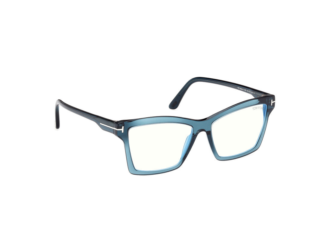 Shiny Blue Female Glasses Tom Ford 889214500717