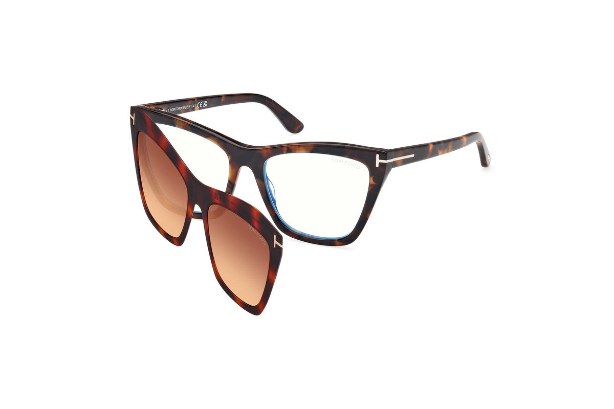 Dark Havana Female Glasses Tom Ford 889214500892