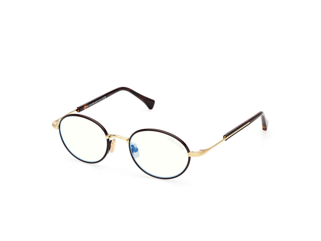 Shiny Dark Brown Male Glasses Tom Ford 889214522245