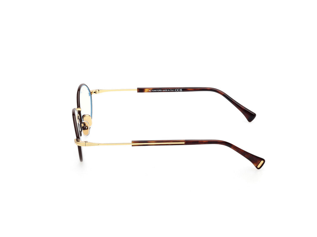 Shiny Dark Brown Male Glasses Tom Ford 889214522245