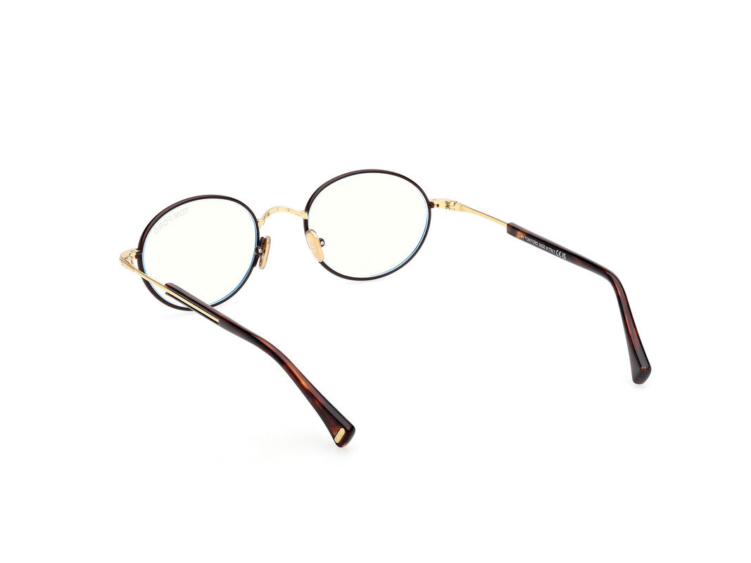 Shiny Dark Brown Male Glasses Tom Ford 889214522245